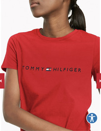 TH ESSENTIAL LOGO T-SHIRT apple red