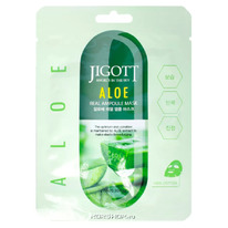 ��������� ����� � ���������� ���� Aloe Real Ampoule Mask Jigott, �����, 27 �� ��