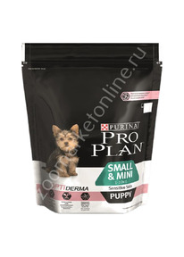 ���� ��� ������ ProPlan Small & Mini Sensitive Skin Puppy ��� ������ � ���������