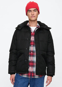 gapfactory Relaxed ColdControl Max Short Puffer Coat ColorBlack