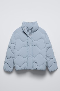 zara GUMMIERTE STEPPJACKE