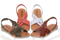 sevacalzados Blusandal Damen Ledersandalen 24925BLU