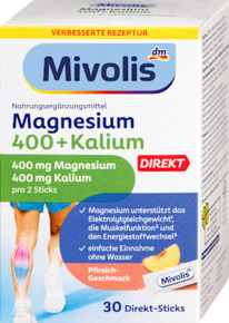 dm Magnesium 400+Kalium Direkt-Sticks 30 St, 105 g